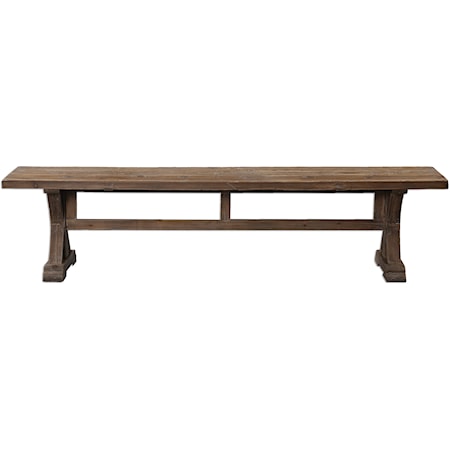 Stratford Salvaged Wood Bench